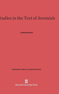 bokomslag Studies in the Text of Jeremiah