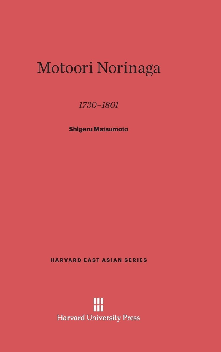 Motoori Norinaga, 1730-1801 1