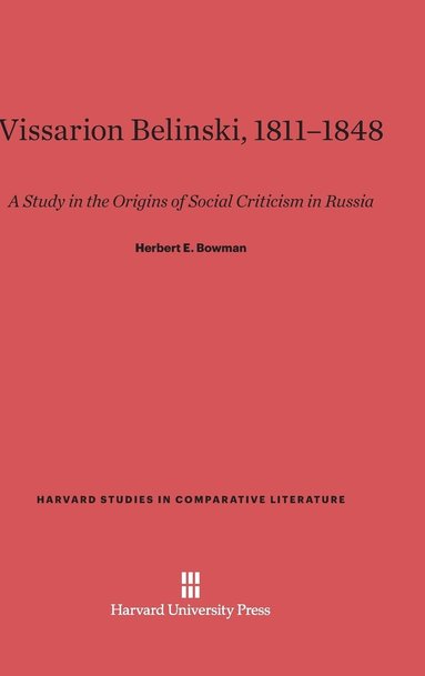 bokomslag Vissarion Belinski, 1811-1848