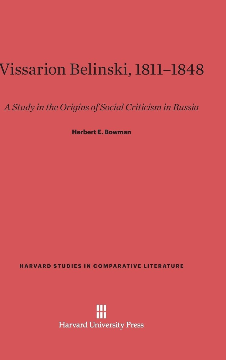 Vissarion Belinski, 1811-1848 1