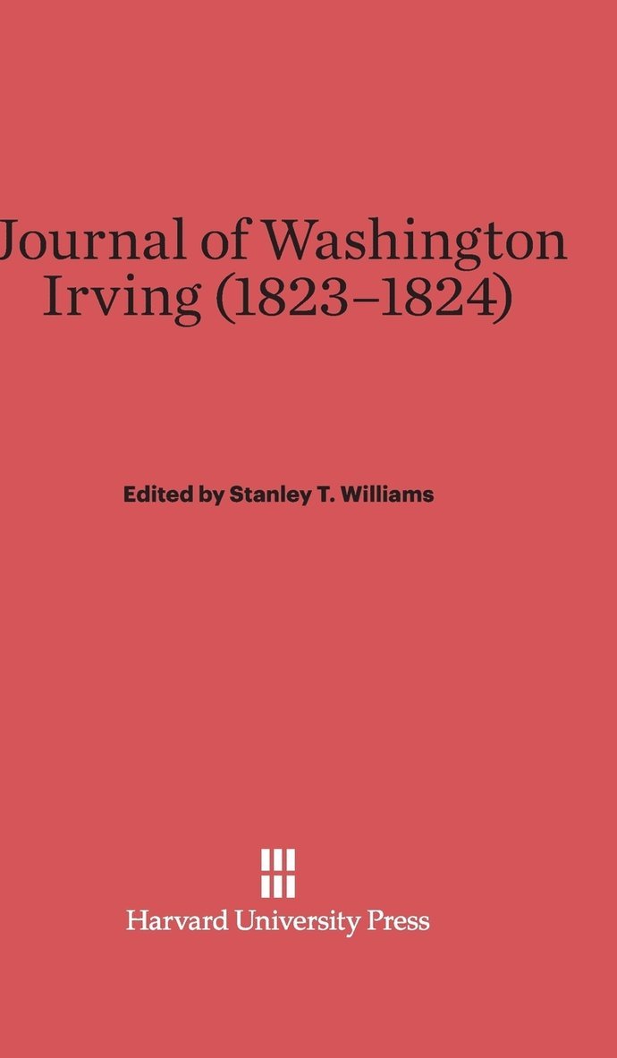 Journal of Washington Irving, 1823-1824 1