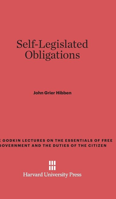 bokomslag Self-Legislated Obligations