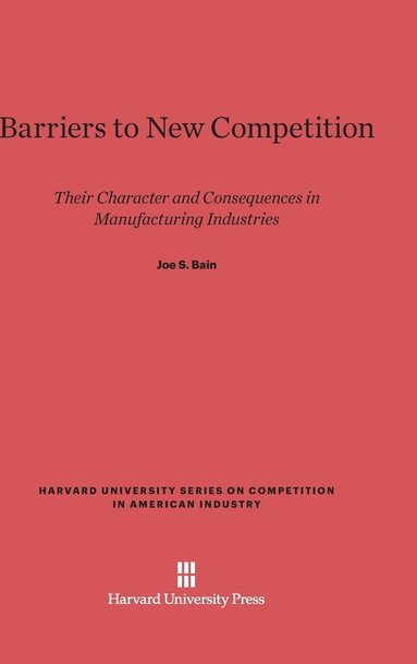 bokomslag Barriers to New Competition