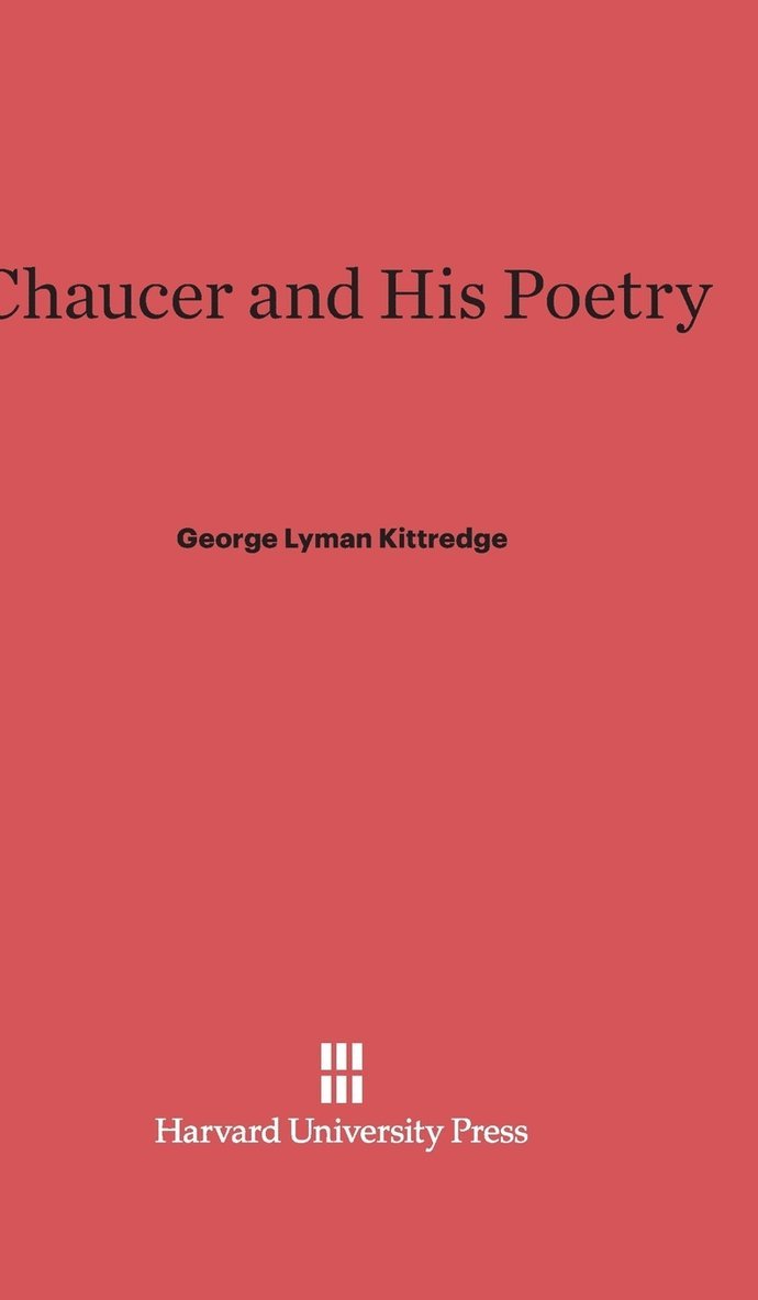 Chaucer and His Poetry 1