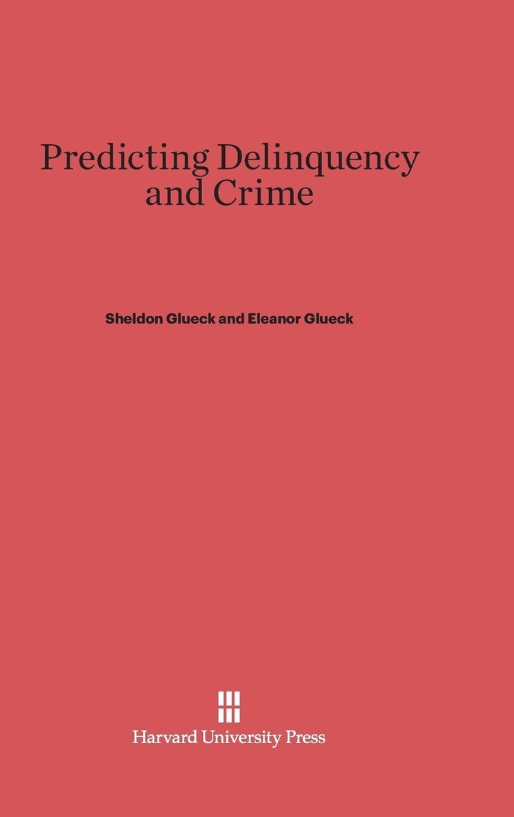 Predicting Delinquency and Crime 1
