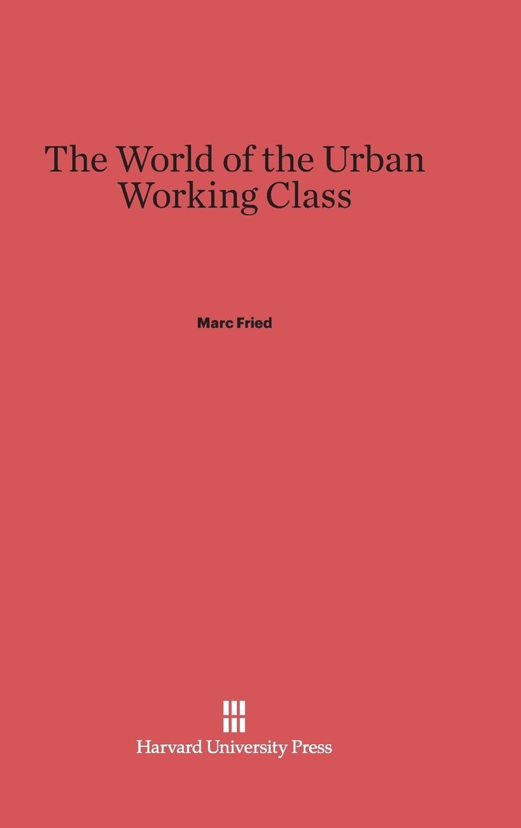 The World of the Urban Working Class 1