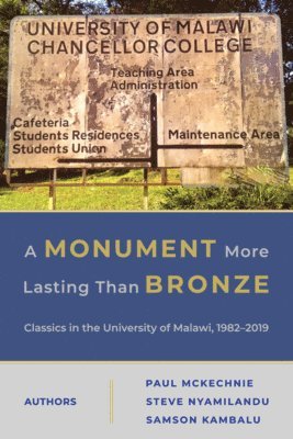bokomslag Monument More Lasting than Bronze