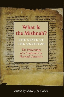 Shaye J. D. Cohen - What Is the Mishnah?, Inbunden