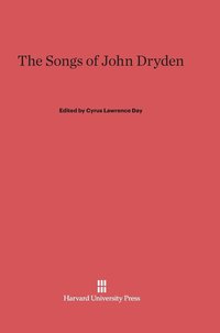 bokomslag The Songs of John Dryden