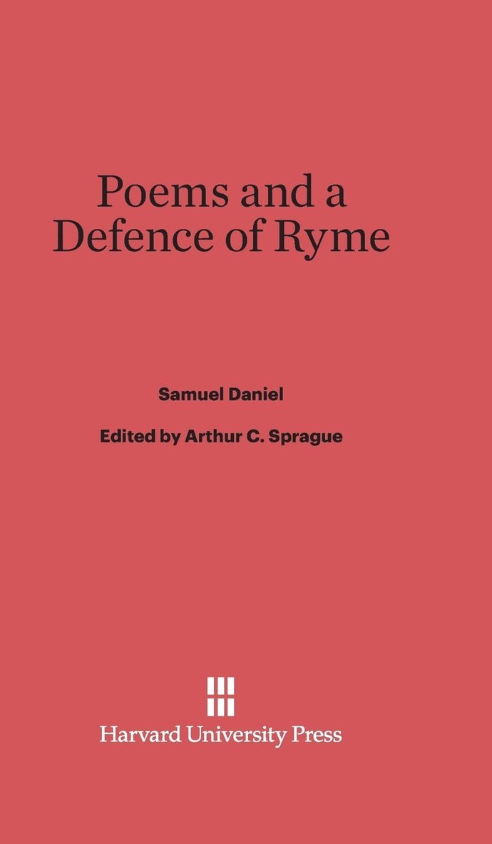 Poems and a Defence of Ryme 1