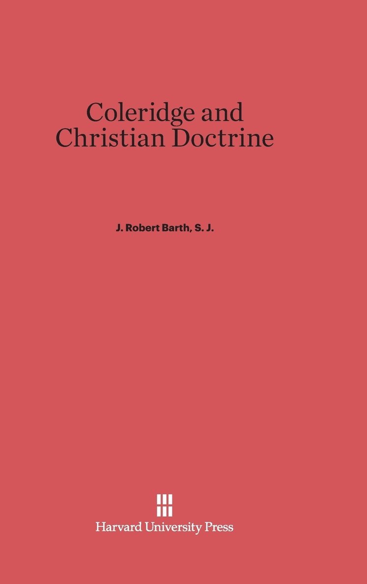 Coleridge and Christian Doctrine 1