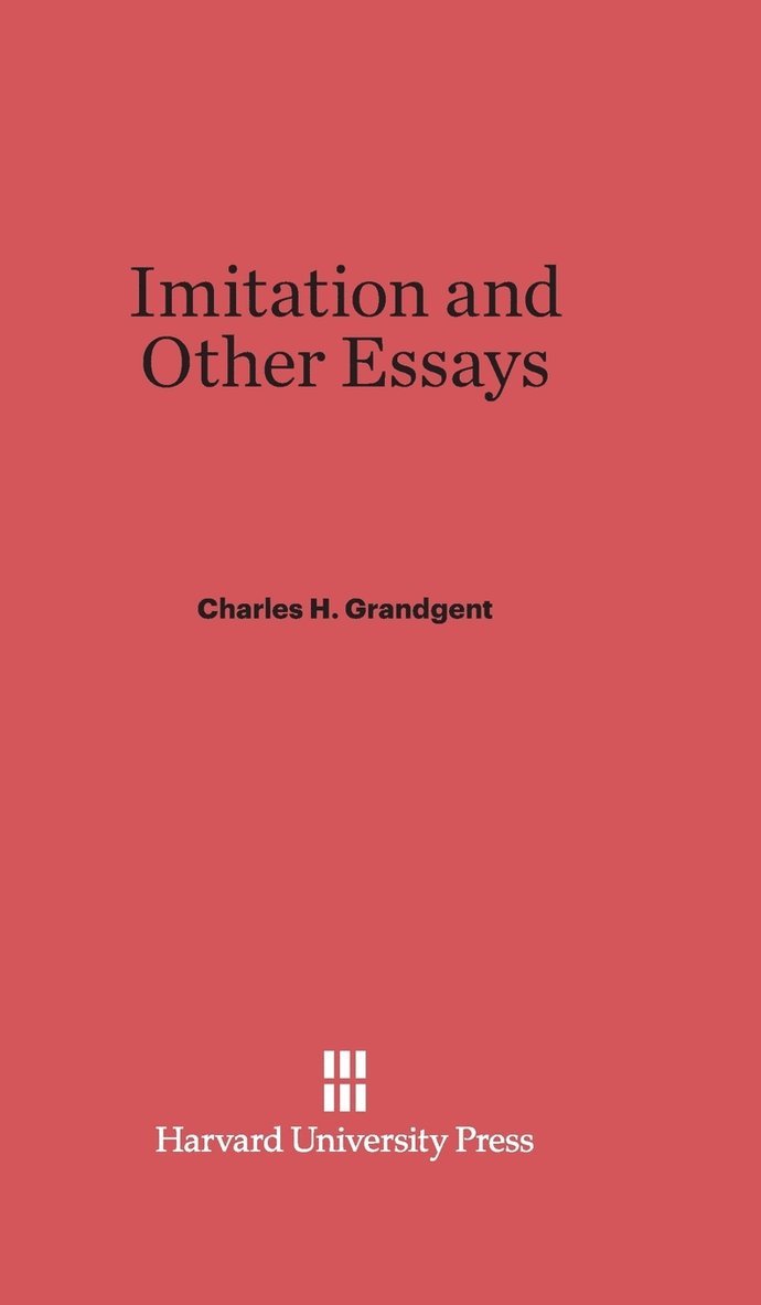 Imitation and Other Essays 1