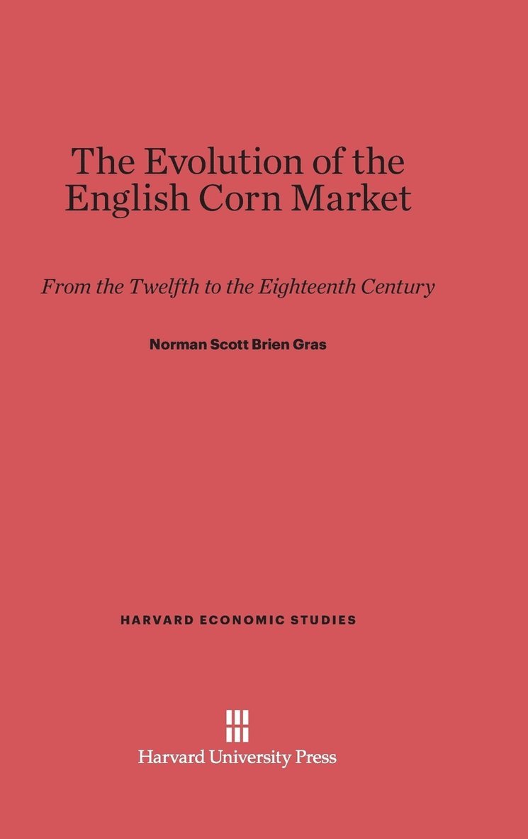 The Evolution of the English Corn Market 1