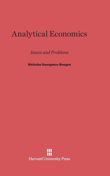 bokomslag Analytical Economics