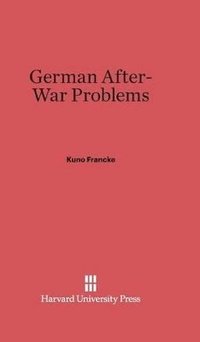 bokomslag German After-War Problems