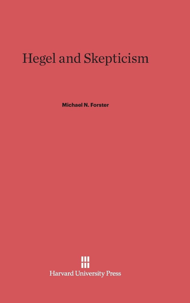 Hegel and Skepticism 1