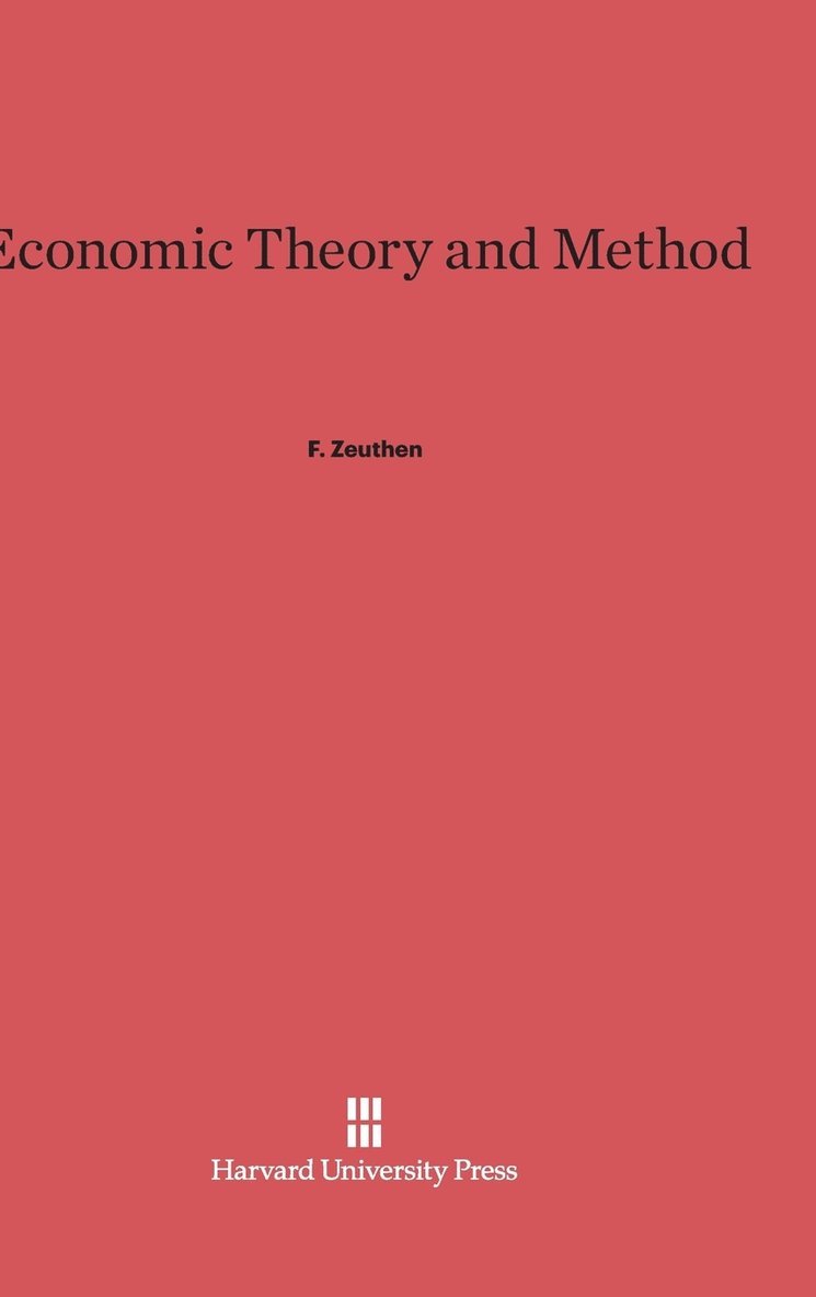 Economic Theory and Method 1