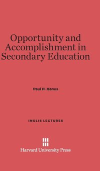 bokomslag Opportunity and Accomplishment in Secondary Education