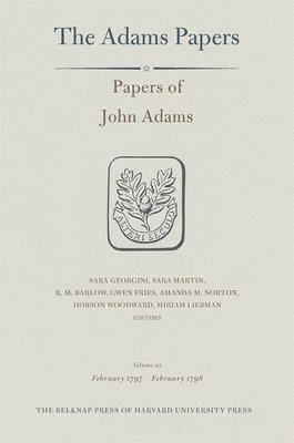 bokomslag Papers of John Adams: Volume 22