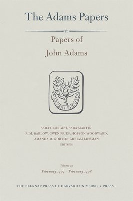 bokomslag Papers of John Adams: Volume 22