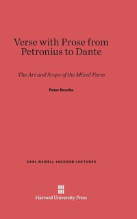 bokomslag Verse with Prose from Petronius to Dante