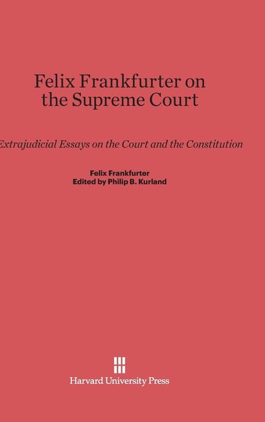 bokomslag Felix Frankfurter on the Supreme Court