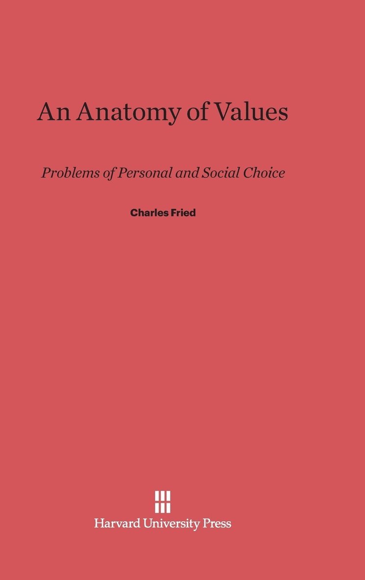 An Anatomy of Values 1