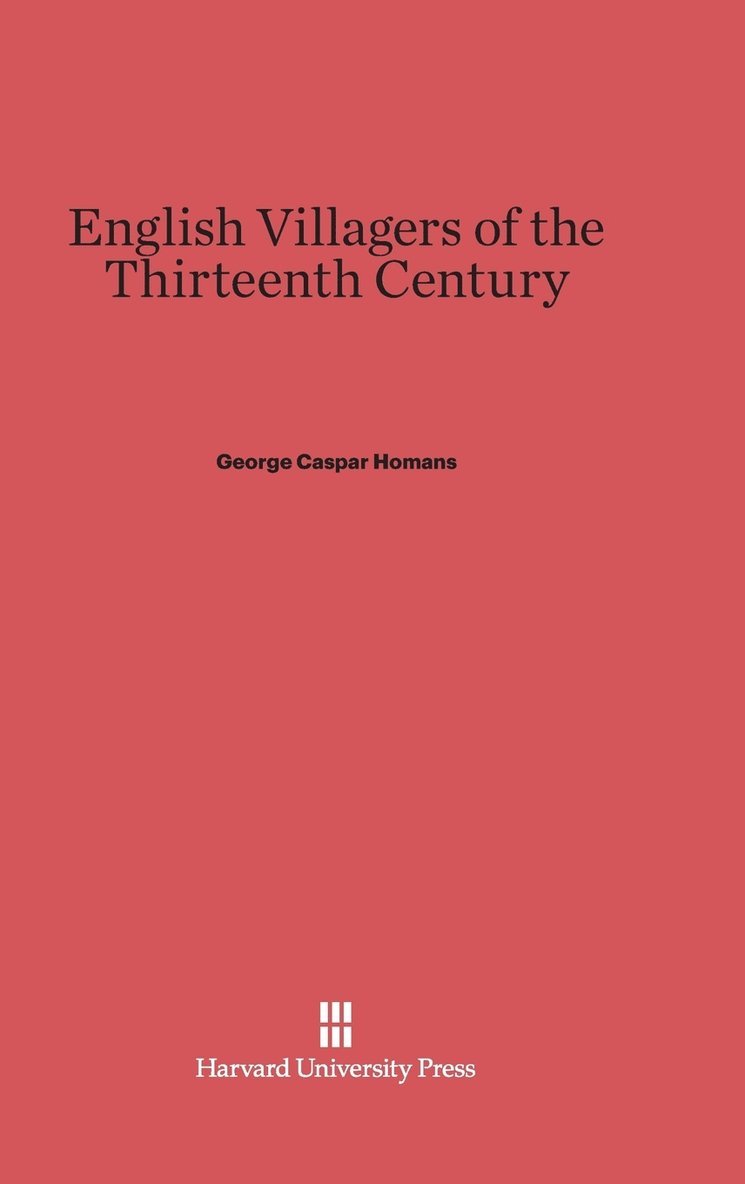 English Villagers of the Thirteenth Century 1