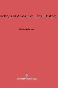 bokomslag Readings in American Legal History