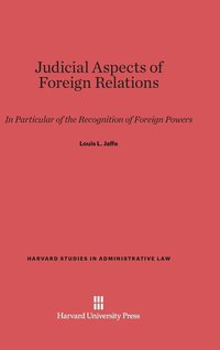 bokomslag Judicial Aspects of Foreign Relations