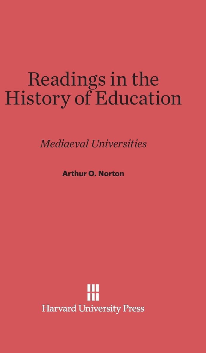 Readings in the History of Education 1