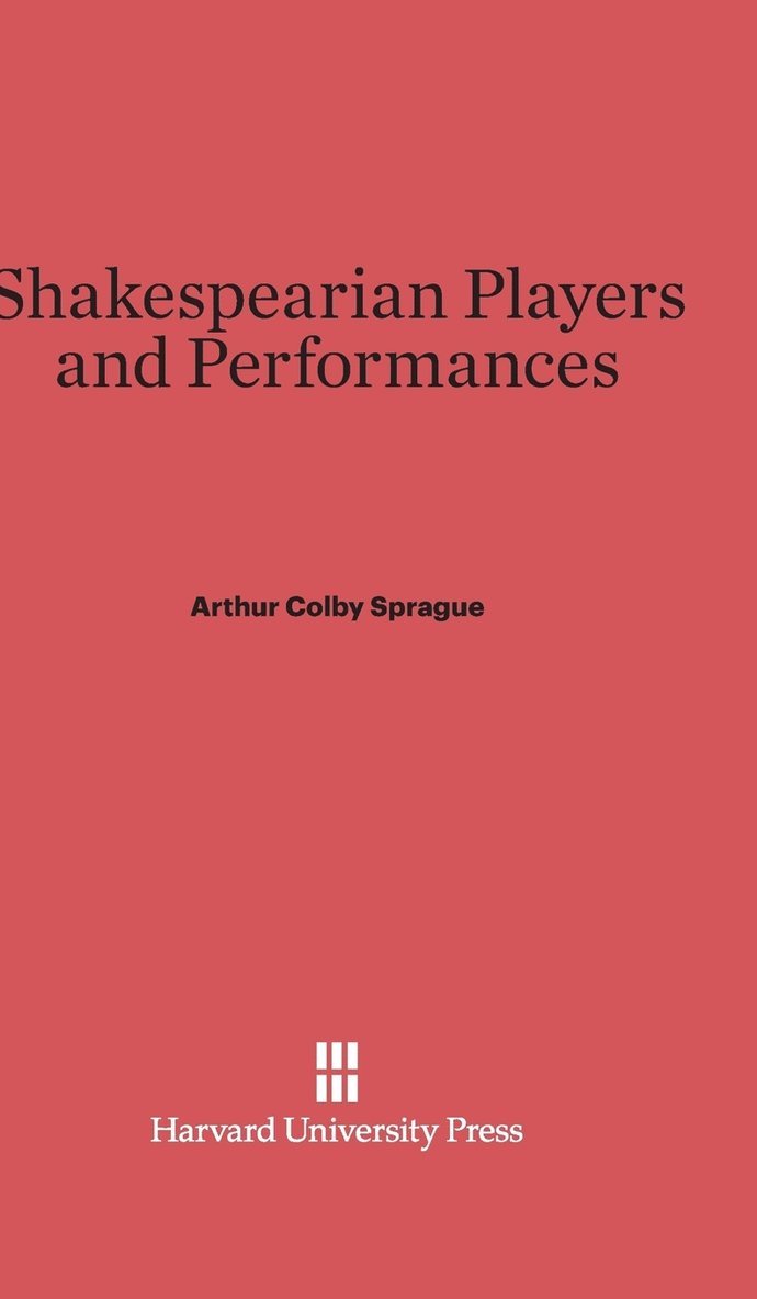 Shakespearian Players and Performances 1