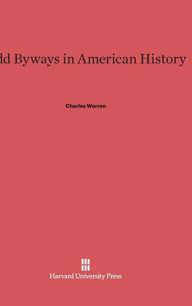Odd Byways in American History 1