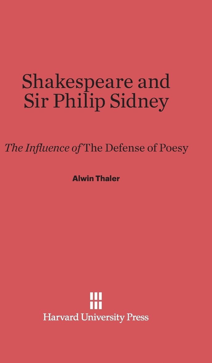 Shakespeare and Sir Philip Sidney 1