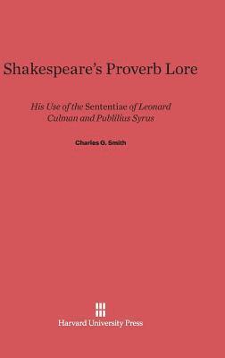 Shakespeare's Proverb Lore 1