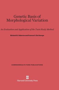 bokomslag Genetic Basis of Morphological Variation