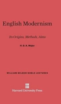 bokomslag English Modernism
