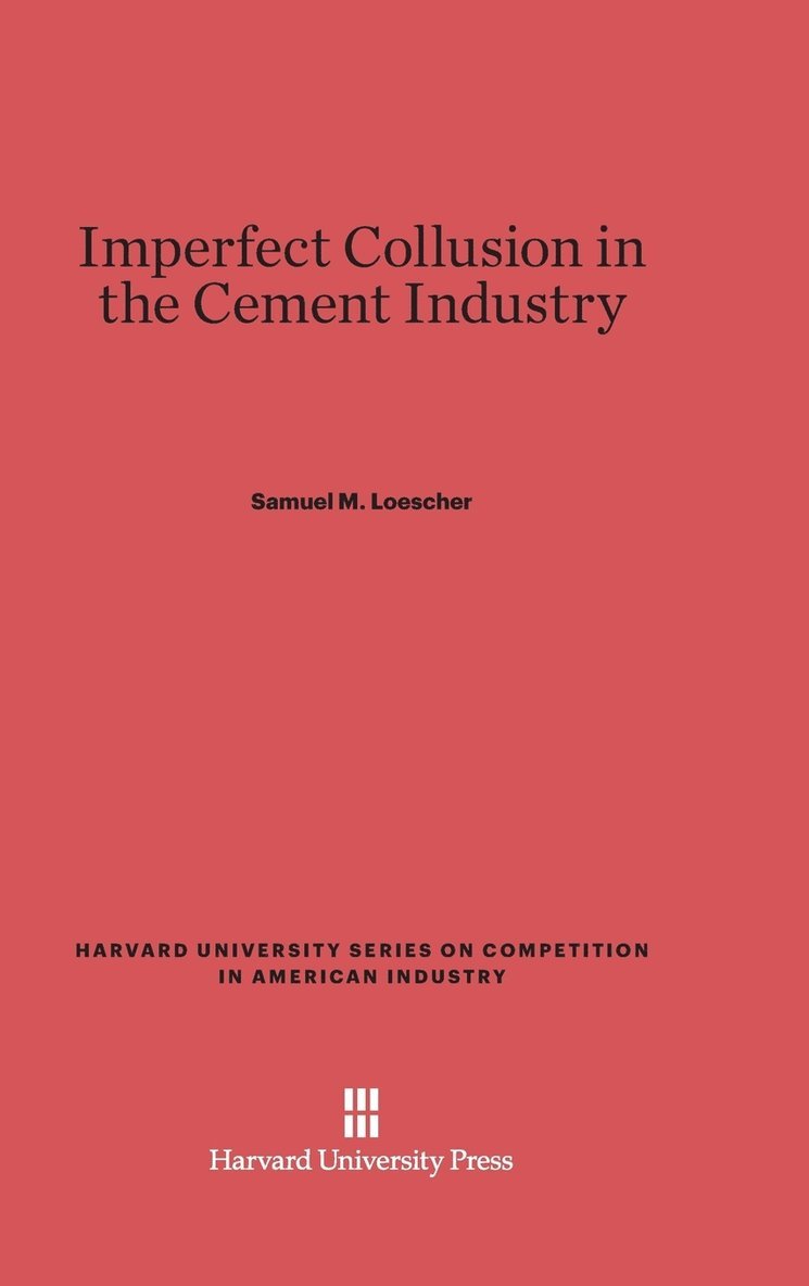 Imperfect Collusion in the Cement Industry 1