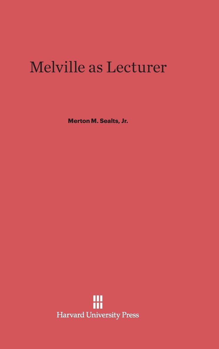 Melville as Lecturer 1