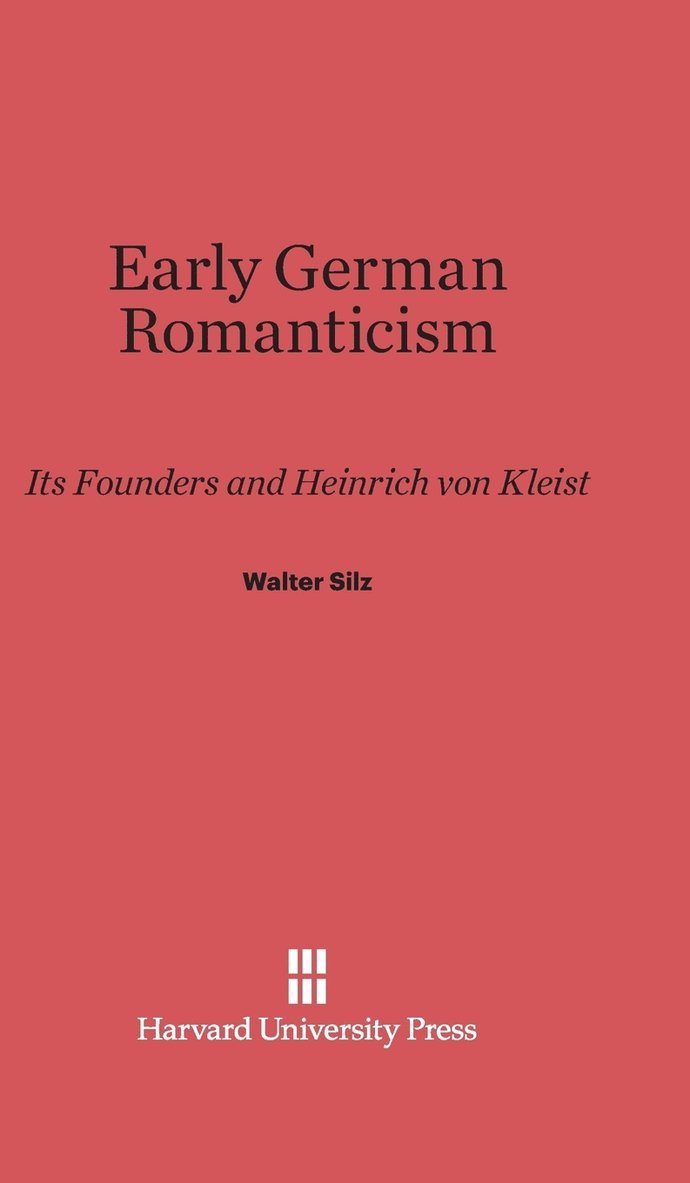 Early German Romanticism 1