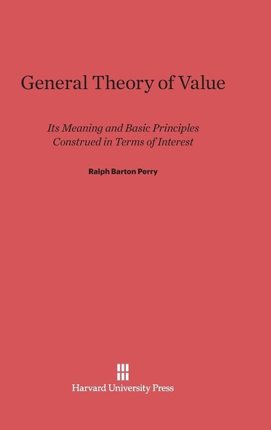 bokomslag General Theory of Value