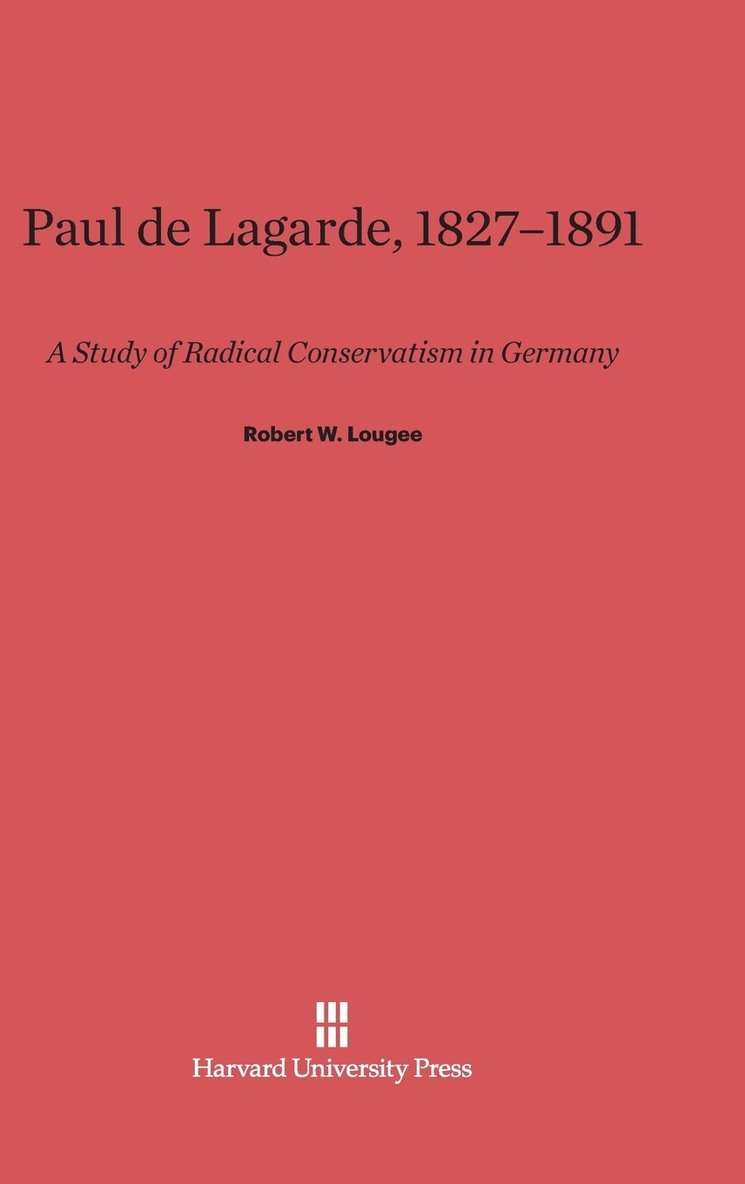 Paul de Lagarde, 1827-1891 1