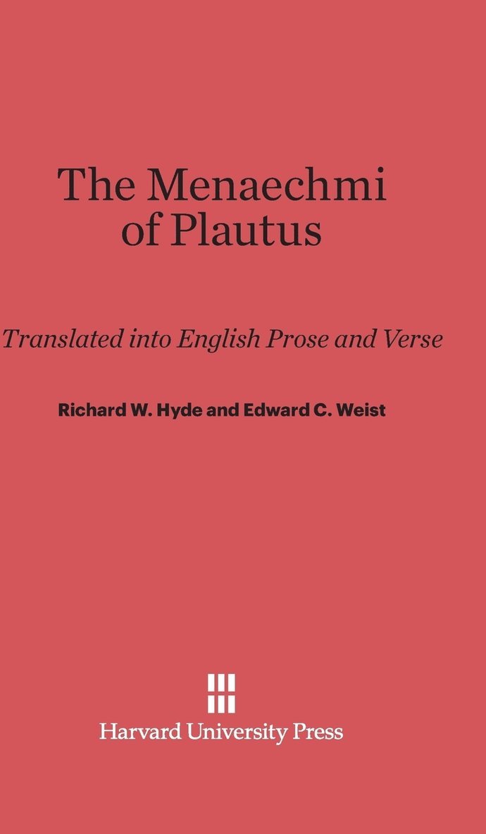 The Menaechmi of Plautus 1
