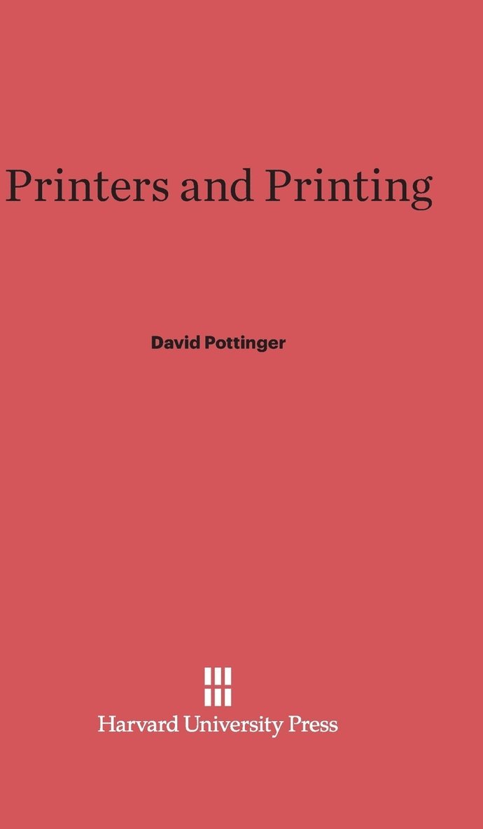 Printers and Printing 1