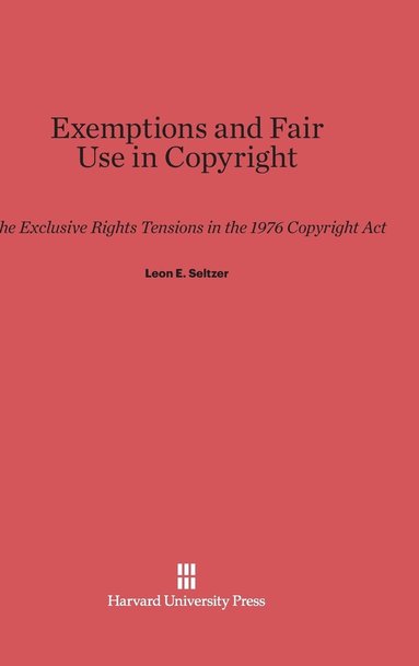 bokomslag Exemptions and Fair Use in Copyright