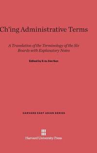 bokomslag Ch'ing Administrative Terms