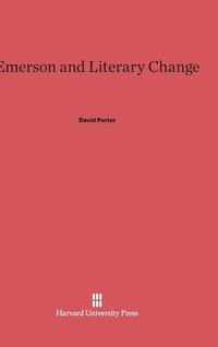 bokomslag Emerson and Literary Change