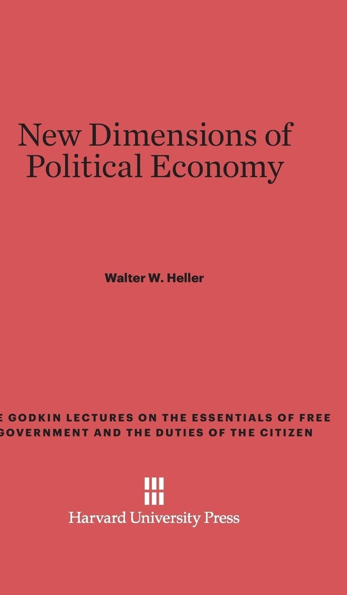 New Dimensions of Political Economy 1