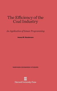 bokomslag The Efficiency of the Coal Industry