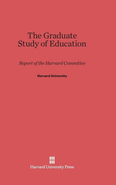 bokomslag The Graduate Study of Education